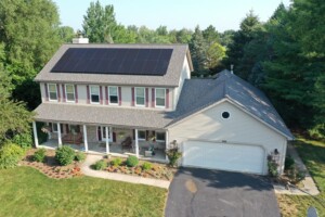 solar panels on front roof