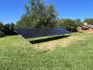 solar panels on ground