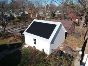 solar panels on single roof