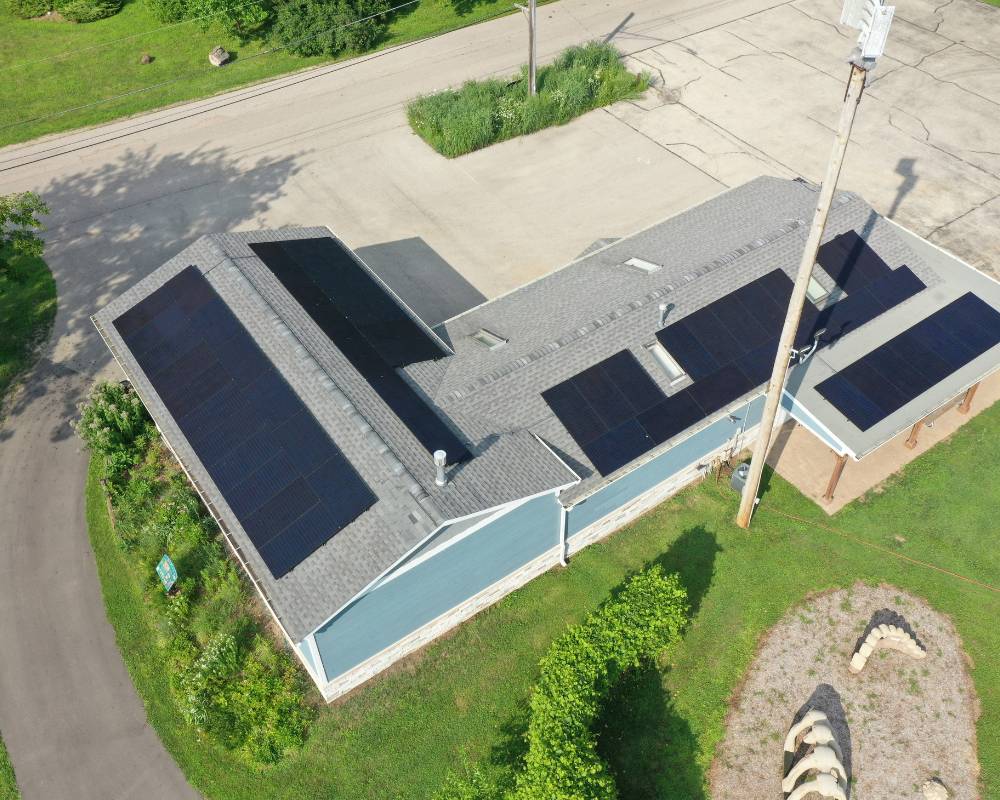 Roof view of Port Barrington Solar Project